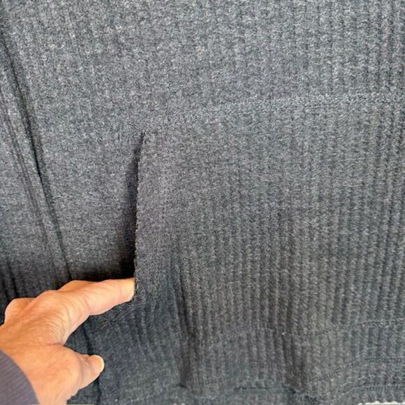 G-III For Her Phoenix Suns Waffle Knit Slub Shirt Kangaroo Pocket Crew Large - Picture 3 of 13